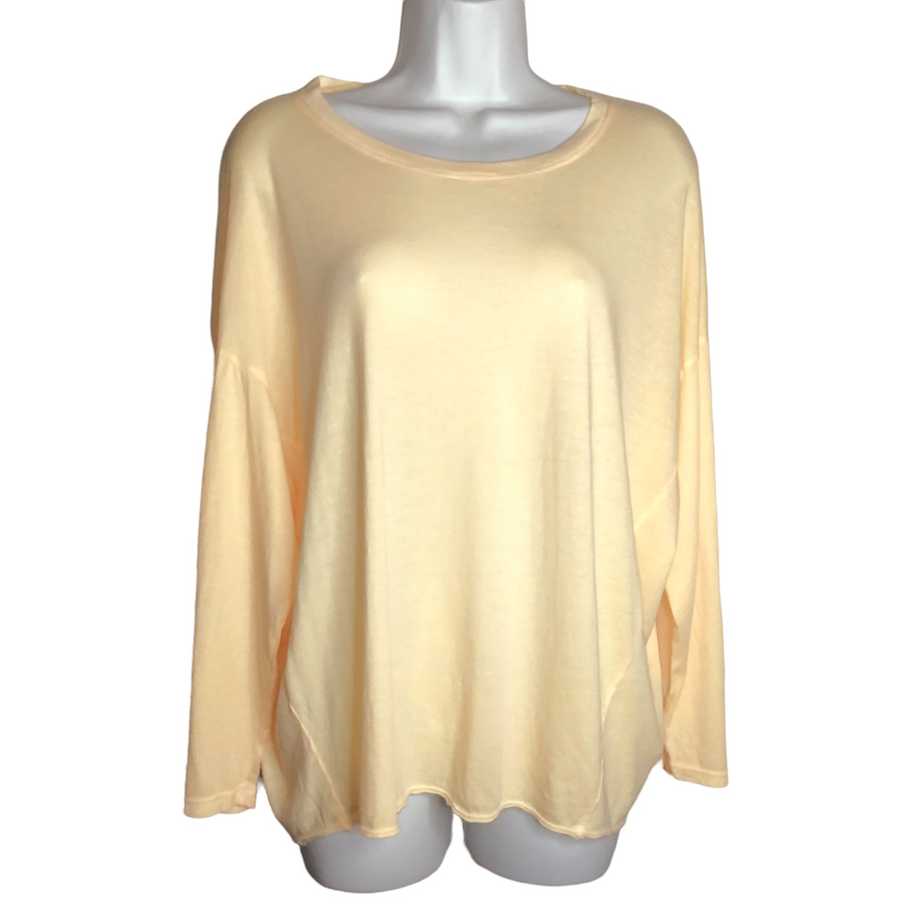 Sundry Women's Sweatshirt Crewneck Pullover Long Sleeves Pop Orange Size 3 LG - Picture 1 of 7